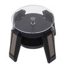 LED Jewelry Display Turntable Solar Powered Rotating Stand Blue Led