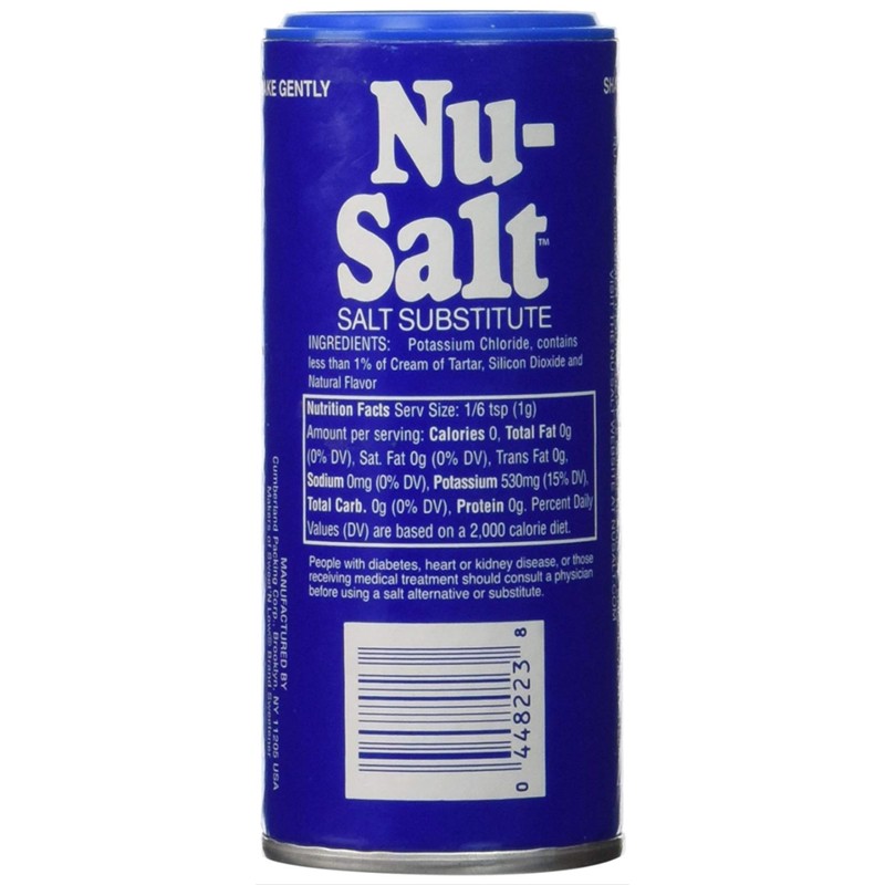 Nu-Salt Substitute Shaker, 3 Ounce (Pack of 36)