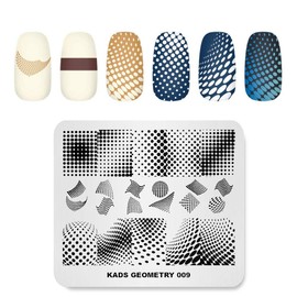 Rolabling Nail Stamping Plate Fashion Geometry Dots Abstract Spots