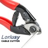 Loriusy Stainless Cable Cutter, 5/32" Steel Wire Cutter, Rope Cutter,