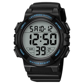 Bomieux Mens Digital Watch Sport Military Watches for Men Waterproof LED Screen Large Face Tactical Watch with Backlight Alarm Stopwatch Wrist Watch