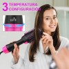 Cepillo Alaciador/rizador Eléctrico Ionic Peine 1200w 2 En 1