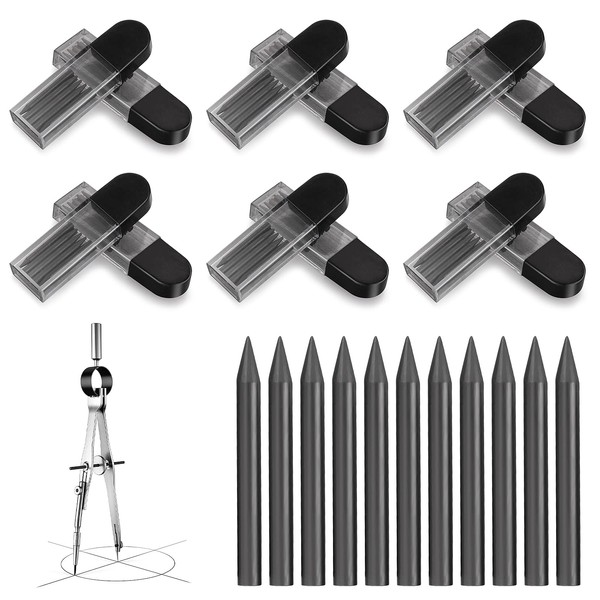 TIESOME 120Pcs 2B Compass Replacement Leads, Mechanical Pencil Lead Refills