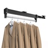 Pull Out Clothes Hanger Rail for Closet, Adjustable Heavy Duty