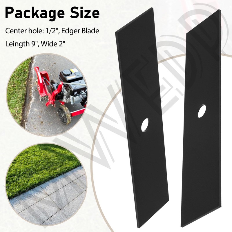 2 Pack Universal 9" x 2" （1/2 Hole） Edger Blade