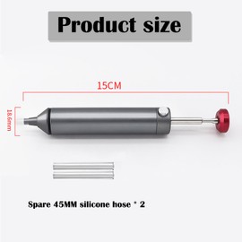 1 Pack Solder Sucker, Desoldering Pump, Solder Sucker Desoldering Pump, Desoldering - Aluminum Alloy High-Power Desoldering Tool for Electronics Repair and DIY Projects