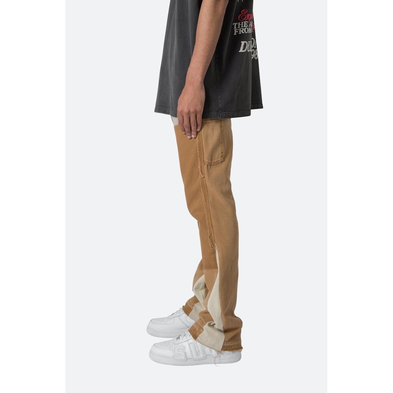 mnml Men's B501 Flare Denim, Brown