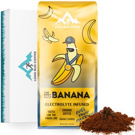 Long Run Coffee – Hydrating Coffee with Electrolytes – All Natrual Energy + Hydration + Recovery for Athletes – Stomach Friendly Electrolyte Coffee for Runners (1 lb, Banana Bread)