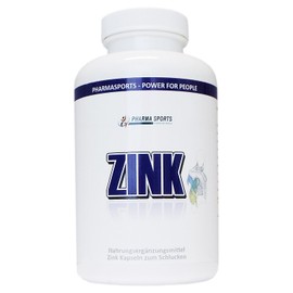 Pharma Sports Zinc L-Histidin Complex 300 Capsules German Premium Quality Zinc Imperfection Prevention and symptoms Fighting with Zinc and Histidin | Immune System to Strengthen, Skin Repair