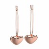 Heart Safety Pin Earrings Paper Clip Hoop Earrings for Women