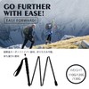 HEALING トレッキングポール 折畳み 【超軽量110/120/130G】カーボン 登山 ポール 5節 2本セット110/120/130cm ハイキングポール 滑り止め
