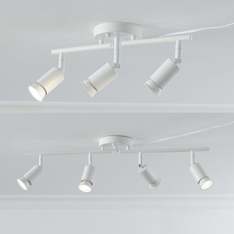 vivihobb 4 Light White Plug in Track Light White Plug