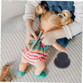WHAMVOX Mini Hat Hats Small Hat Mini Formal Hat Tiny Hat DIY Tops Hat Doll Hat Accessories Cloth Black