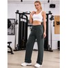 Litherday Pantaloni Donna Cotone Lunghi Comodi con Tasche Vita Elastica