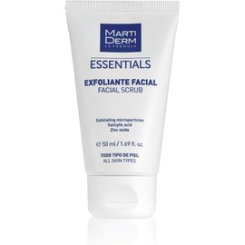 MartiDerm Crema Exfoliante Facial Limpia y elimina impurezas a profundidad. Gránulos de óxido de Aluminio y Sílice + Ácido Salicílico. Renueva la piel. - 50 Ml