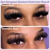 KLHYIT 200D 속눈썹 클러스터 12-20mm 두꺼운 볼륨 224pcs 밍크 인조