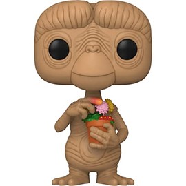 POP E.T. The Extra-Terrestrial - E.T. with Flowers Funko Vinyl Figure (Bundled with Compatible Box Protector Case), Multicolored, 3.75 inches