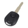 KSTE 2 Buttons Black Remote Key Case Fits for SsangYong