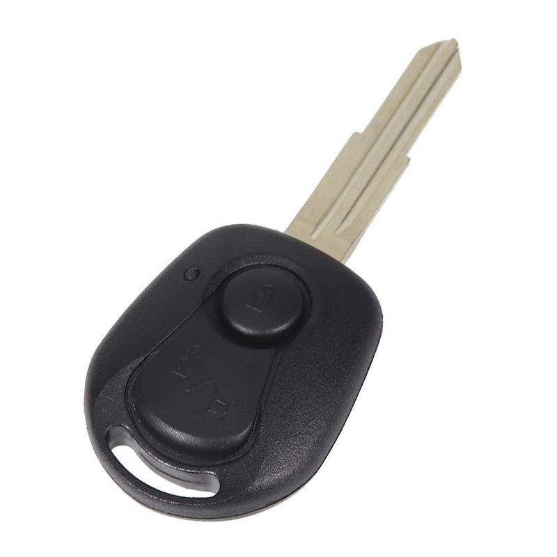 KSTE 2 Buttons Black Remote Key Case Fits for SsangYong