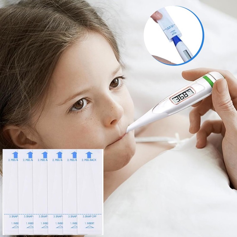 OHREN 100 Pieces Cover for Electronic Thermometer, Probe Cover, Protective