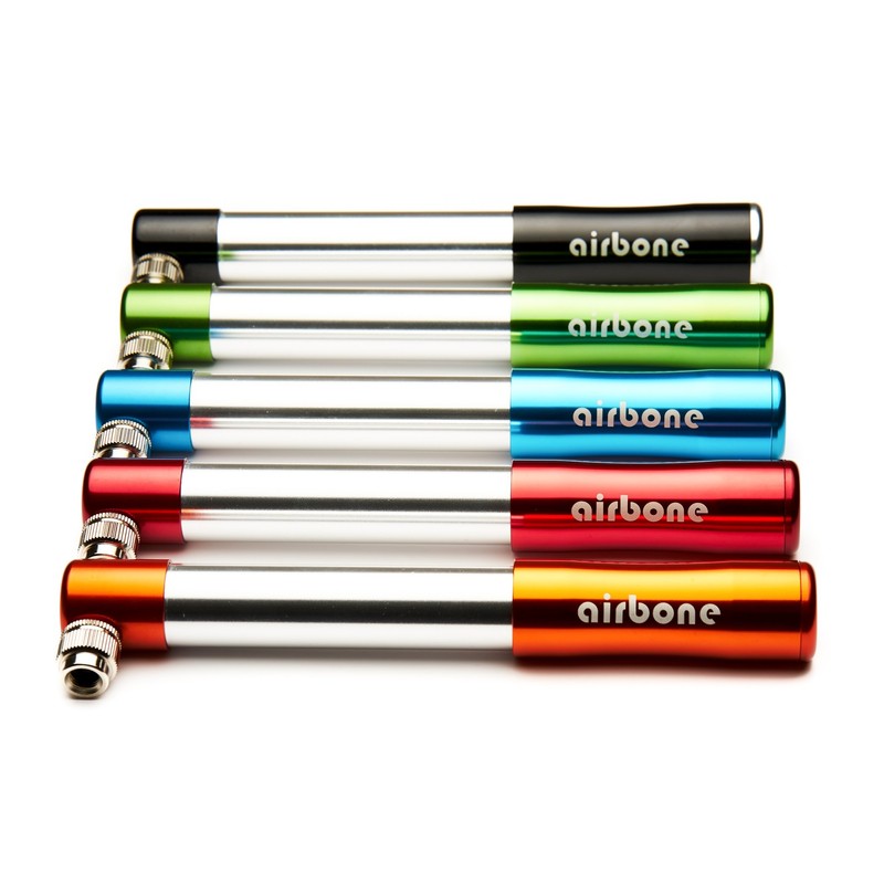 EyezOff Airbone EZ505 Black Aluminum Bicycle Pump 130PSI, Schrader/Presta Hand