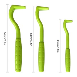 Cats and Humans Plastic Tick Puller Tick Grabber, 3Pcs Tick Remover Tick Remover Tick Puller Removal Tick Grabber,Tick Removal Tick Picker Flea Removal Tool,Tick Hook Louses Pliers Remover,Green