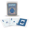 HOYLE'S WATER PROOF DURABLE CLEAR & BLUE PLASTIC PLAYING CARDS,