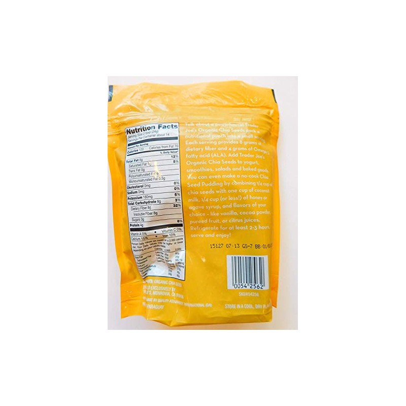 Trader Joe's Joes Organic Chia Seed 12 oz (340 g)