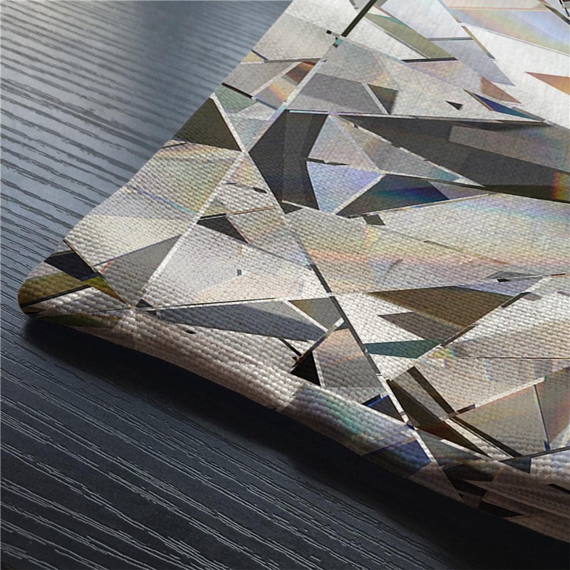 BGBDEIA Abstract Diamond Crystal Pattern Decorative Linen Cushion Covers 30