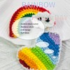 Rainbow Women's Knit Snap Hair Clips, Pride Day 2Pcs Hair