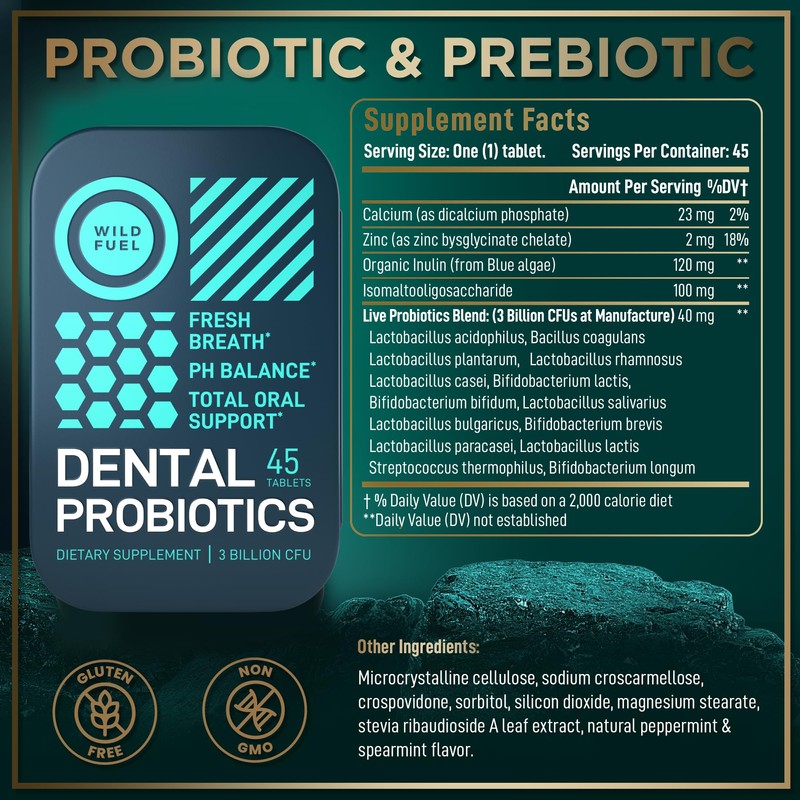 WILD FUEL WILD FUEL Probiotic and Prebiotic Dental and Digestive