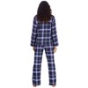 INSIGNIA Ladies Button Up Cotton Blend Flannel Traditional Pyjamas (UK,