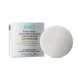 Kiehl's Rare Earth Deep Pore Purifying Facial Cleansing Bar Oily Skin 100g Soap