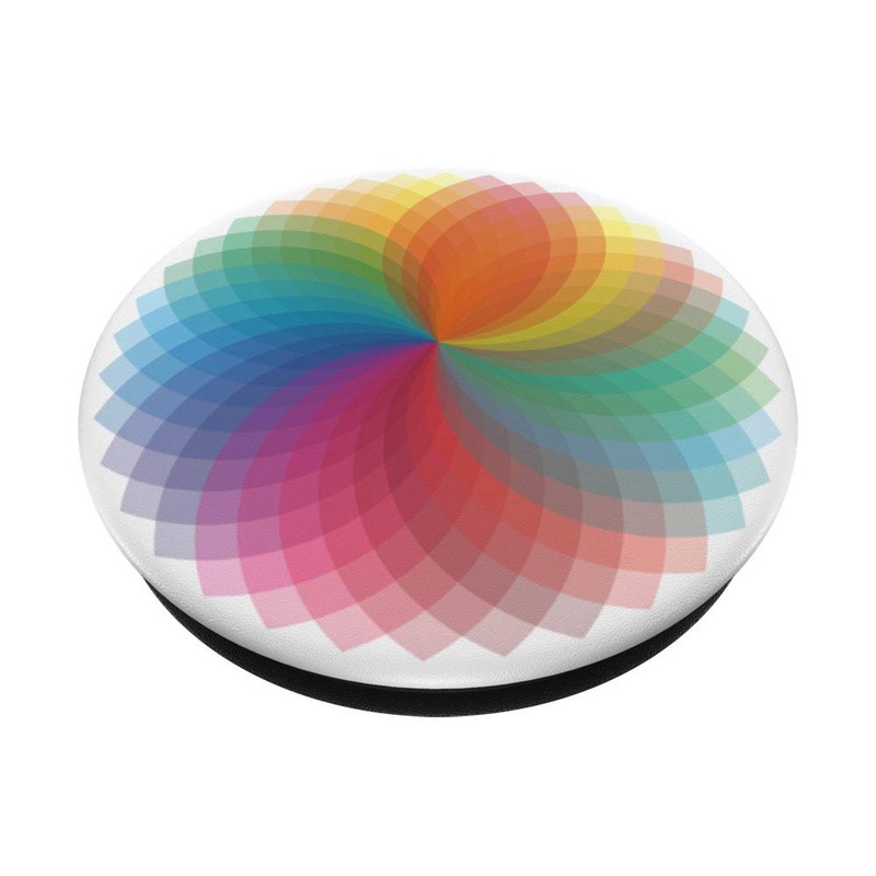 Pretty Rainbow Spirograph Geometric Art for Math Teacher