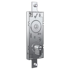 Swing lock / garage cylinder Euro profile 70 mm center distance, door handle, key punched
