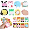 8Pads Multicolor Cute Animal Sticky Notes with 8 Cute Patterns