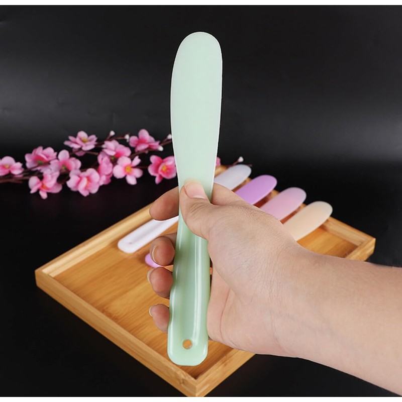 6PCS Disposable Makeup Mixing Spoon Scraper Spatula Skin Care Facial