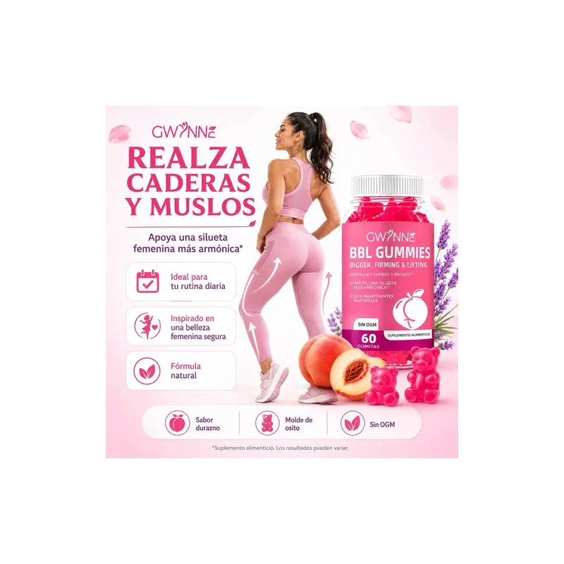 Gwynne Bbl Gummies Fenogreco Mejora Tu Busto Y Glúteos 60