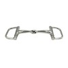 Equine Smile ES0106 D-Ring D-Button Bit Simple Broken Stainless Steel