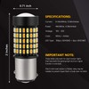 PHINLION Super Bright White Amber Dual Color Switchback 1157 2057