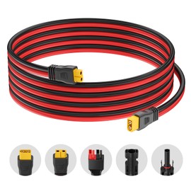 baluoqi Extension Cable XT60 Female to Male Connector 12AWG 2FT for RC Battery/Power Station/Solar Panel