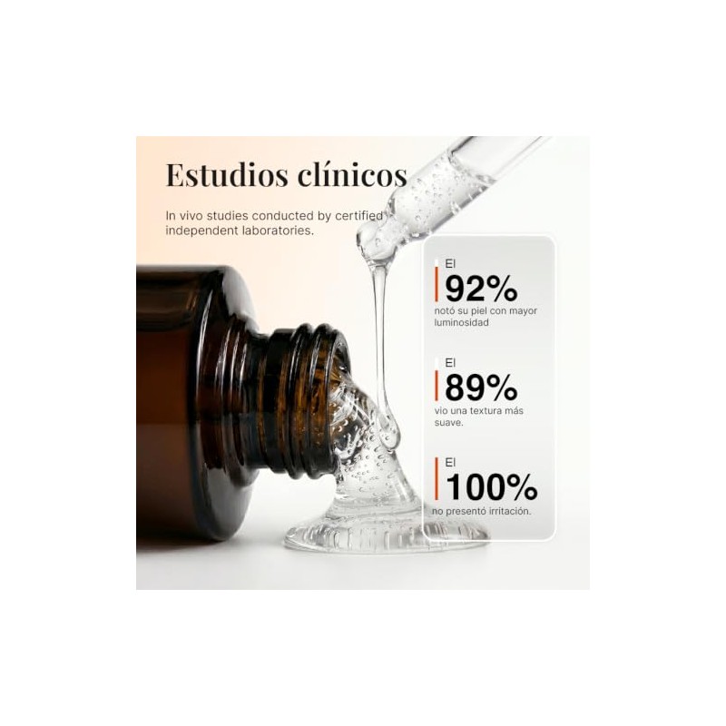 Sérum Facial de Vitamina C al 15% con Ácido Hialurónico