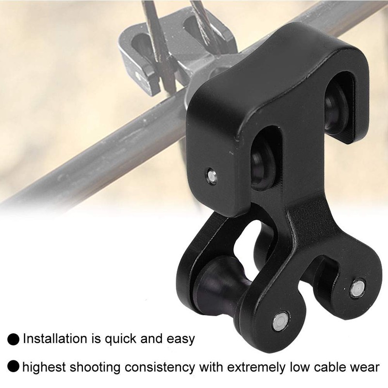 Zerone Archery Cable Slide,Compound Bow String Splitter Roller, Outdoor Hunting