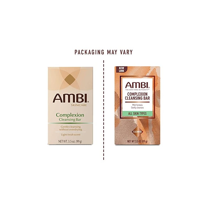 Ambi Complexion Cleansing Bar Soap, 3.5 oz (Pack of 3)