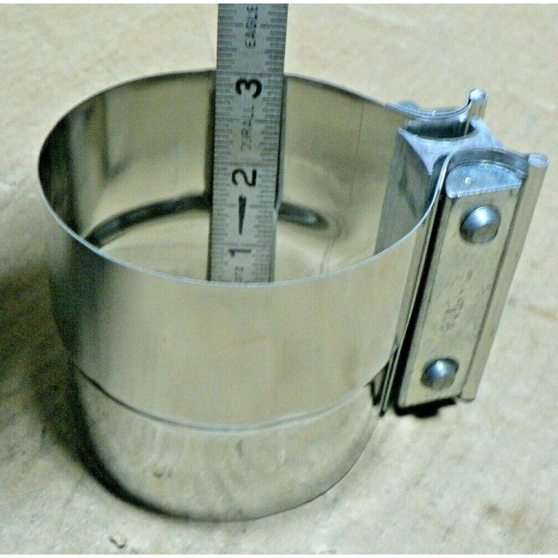 TORCA 3" Lap Joint Exhaust Band Clamp For Muffler Sleeve