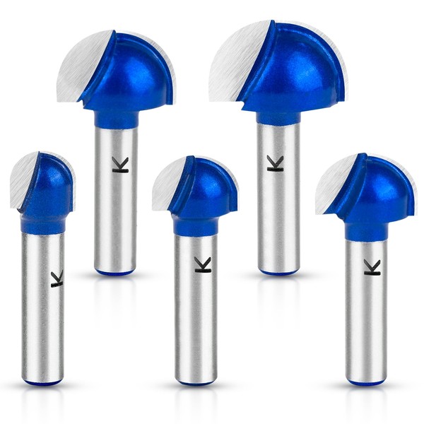 ASNOMY Pack of 5 Carbide Hollow Chamfer Cutter 8 mm