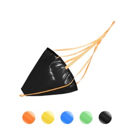 BLUEWING 84in Sea Anchor Drift Sock 840D Nylon Parachute Fishing Drogue for Marine Boat/Jet Ski/Sail, Black