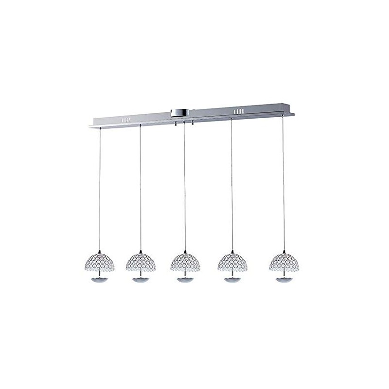 ET2 E24495-20PC, Parasol Mini Pendant, 5 Light LED, Chrome
