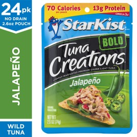 StarKist Tuna Creations BOLD Jalapeño - 2.6 oz Pouch (Pack of 24) (Packaging May Vary)