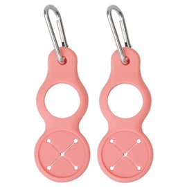 prendre PR-PETTOWHOL-SP Plastic Bottle Holder Towel Holder, Set of 2, Drink Towel Holder with Carabiner Included, For Outdoor Activities, Mountain Climbing, Camping, Leisure (Salmon Pink)